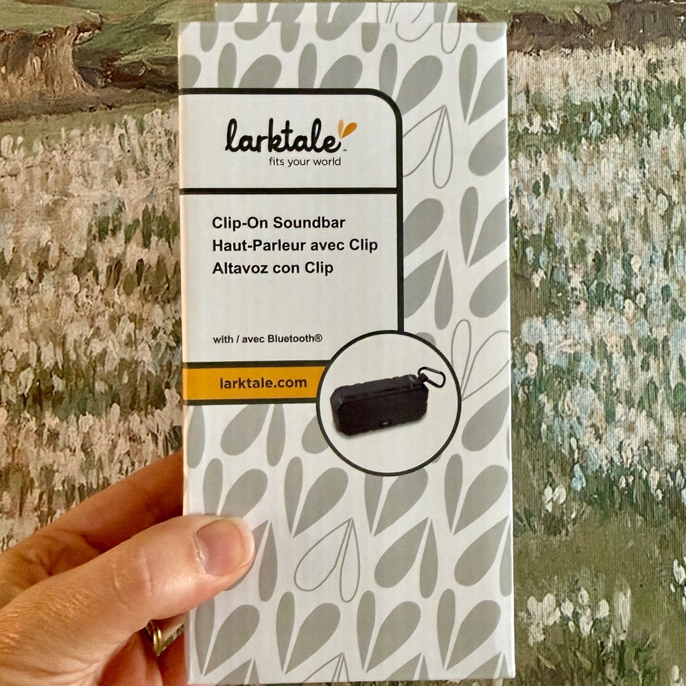 Black Clip-On Bluetooth Speaker for Strollers